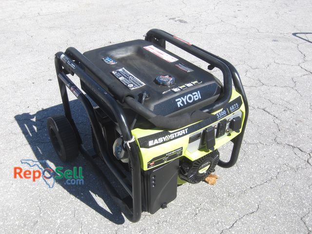 Lot 31-8342 - Ryobi 5500/6875 Gas Generator - Has Compression