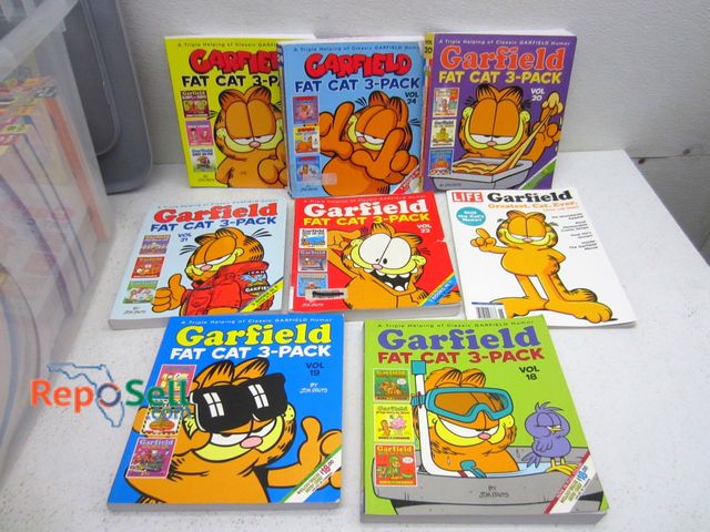 Lot 31-1317 - (26) Garfield Books, Mostly Fat cat 3-Packs