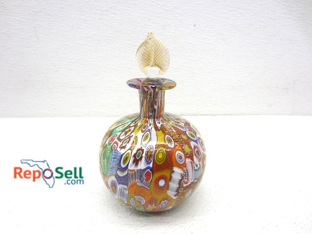 Lot 31-3280 - Murano Glass Millefior: perfume bottle with stopper