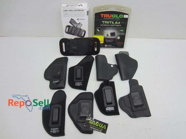 Lot 31-6226 - (1) New TruGlo Tritium Sights &amp; (9) Holsters