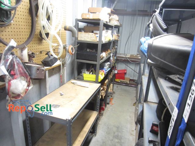 Lot 31-1271 - (3) Metal Shelving Units. All Units Have Adjustable Shelves With Plywood Surfaces, As Shown. Dimensi...