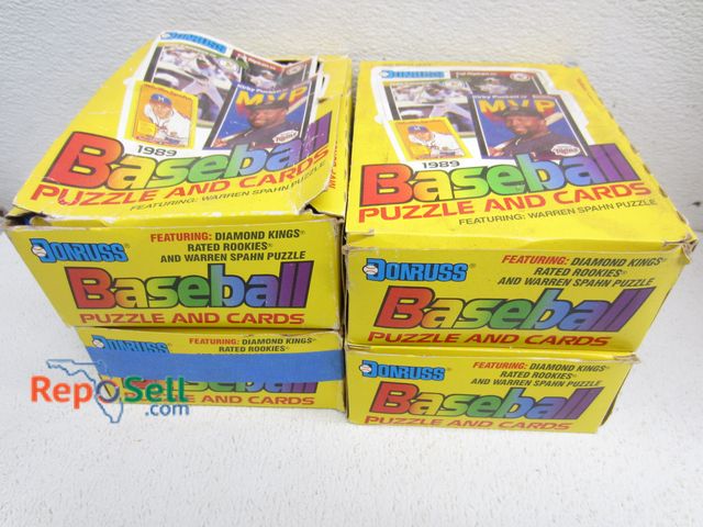 Lot 31-8049 - (4) 1989 Donruss Wax Boxes- (36) Unopened Packs in each