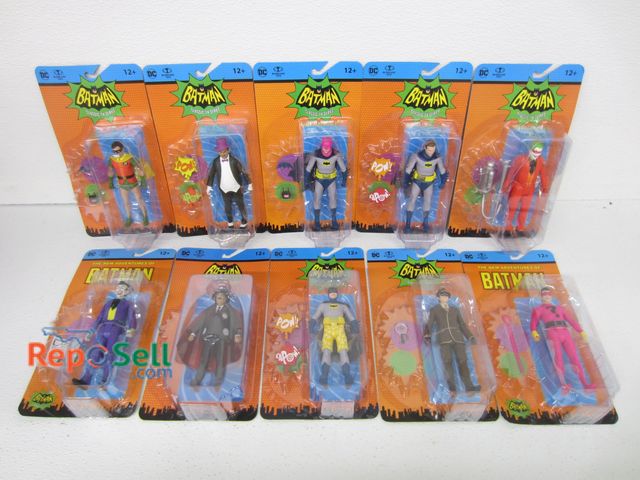 Lot 31-1242 - (10) NIB 6" Batman Classic TV series McFarlane action figures