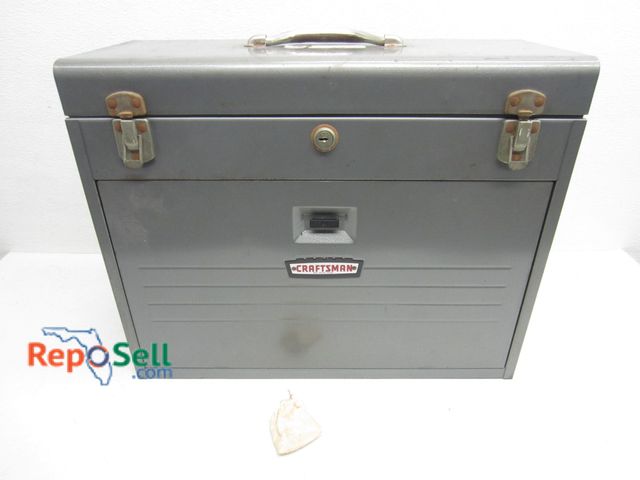 Lot 31-9578 - Vintage Craftsman 9 Drawer Machinist Tool Box w/Key