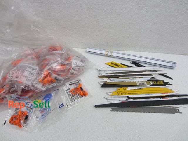 Lot 31-2312 - (45) New Sawzall Blades, Assorted Lengths, (30) Lenox 12" Hacksaw Blades, (50) 3m &amp; Honeywell Ea...