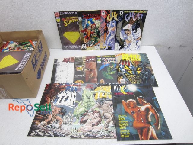 Lot 31-4430 - Comic Book Lot: Superman, Ghost, Heavy Metal, etc. - A Lot of Doubles