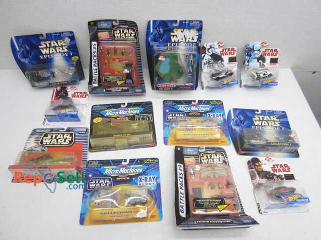 Lot 31-9304 - (10) Star Wars Sealed Toys, Some Vintage And Micro Machines