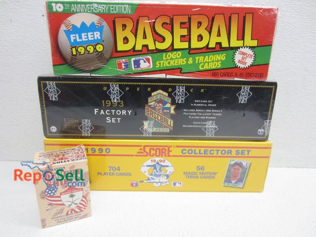 Lot 31-5231 - (4) Assorted Baseball/Trading Card Sets: 91 Desert Shield, 90 Fleer &amp; Score, 93 UD