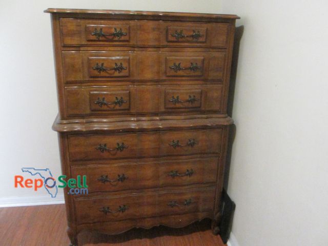 Lot 31-8164 - Wood Dresser (one piece) 55" x 39