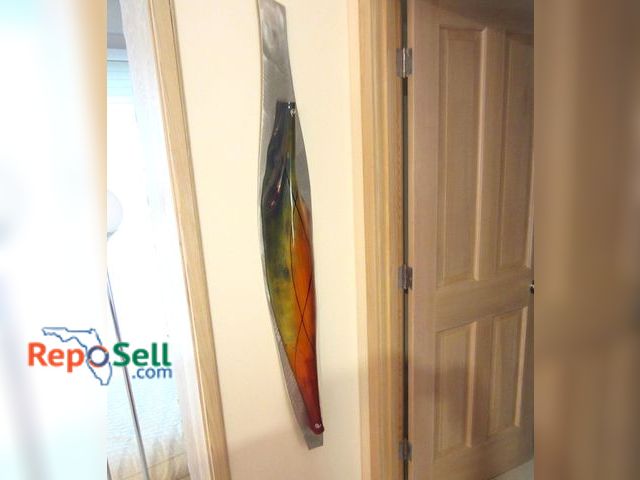 Lot 31-1270 - Surfboard Wall Hanging Acrylic Art - Aluminum Back 10x58" (#48)