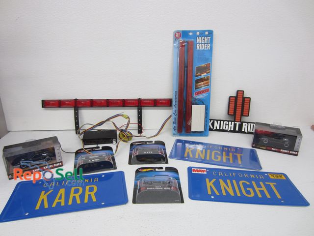 Lot 31-1238 - Knight Rider Collectibles: die-cast cars, license plates, light bars