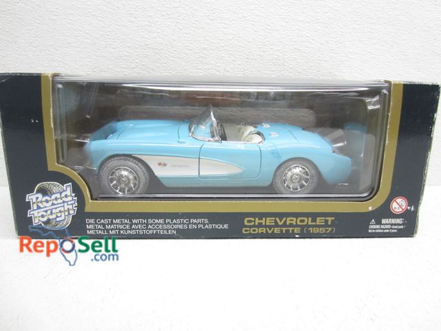 Lot 31-9320 - Rough Rough 1957 Corvette Model 1:18 Scale In Original Box