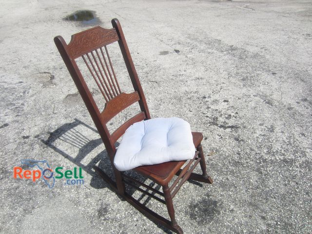 Lot 31-7067 - Wooden Rocking Chair w/Removable Cushion