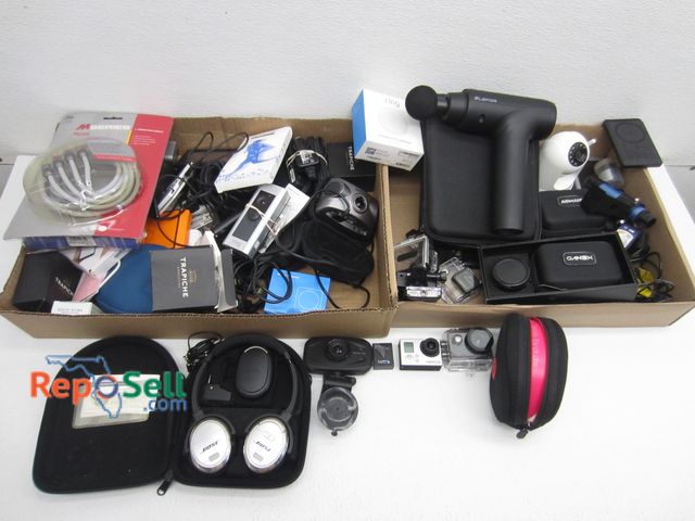 Lot 31-5326 - Electronics Lot: Headphones, Cameras,  Massage Gun - Not tested - Some New