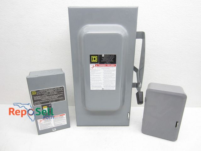 Lot 31-9108 - Square D 100A Safety Switch, Time Switch and Case Switch