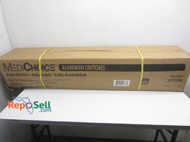 Lot 31-2248 - (8) Medi-Choice Aluminum Adult Crutches; Adjust 5'10" - 6'6"' Model 77710A