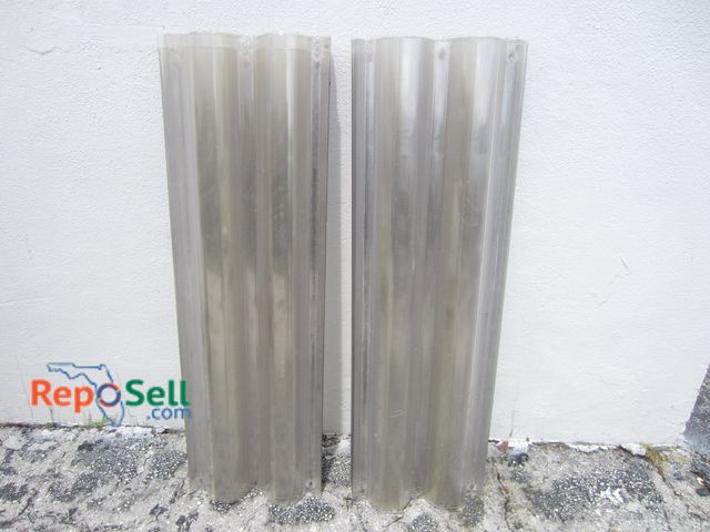 Lot 31-1107 - (21) 46" Transparent/Clear Storm Shutters