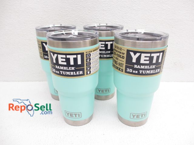 Lot 31-7109 - (4) New 30oz Yeti Tumblers - "Big Wave Blue"
