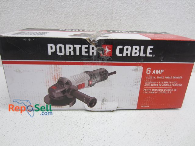 Lot 31-2204 - Porter Cable 6AMP 4-1/2" Small Angle Grinder - Some Box Damage #PCEG011