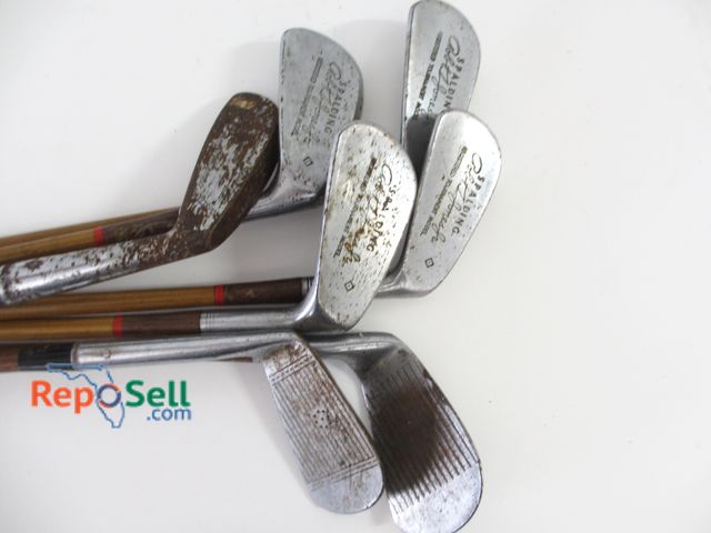 Lot 31-1068 - (7) Vintage Wood Golf Clubs; (5) Spaulding)