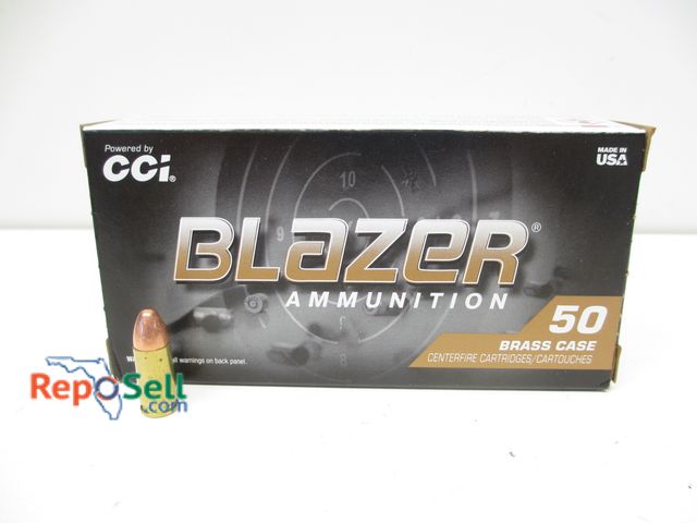 Lot 31-7039 - (50) Rounds of 9mm Luger 124gr FMJ Blazer Brass