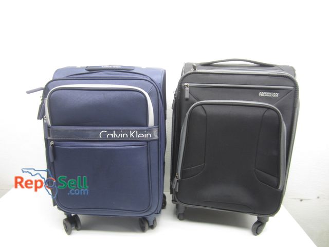 Lot 31-9443 - (2) Small Rolling Suitcases: Calvin Kline And American Tourister