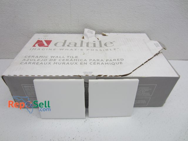 Lot 31-9172 - Partial Box Daltile: White, Ceramic Wall Tiles