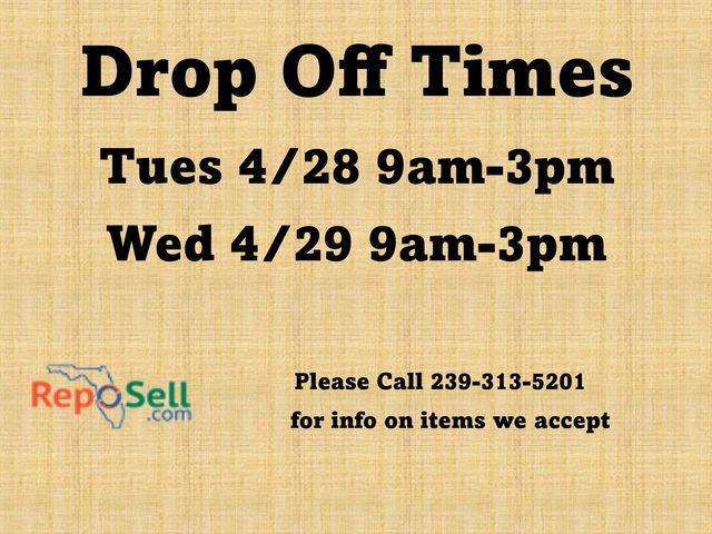 Drop Off Times & Consignment Info