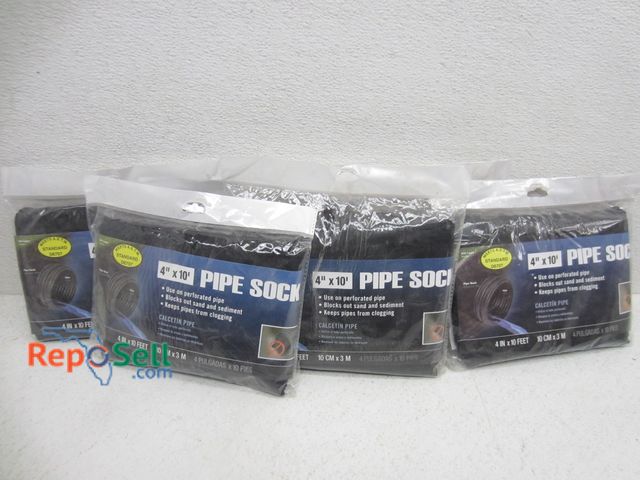 Lot 31-9116 - (6) new 4"x10' pipe socks