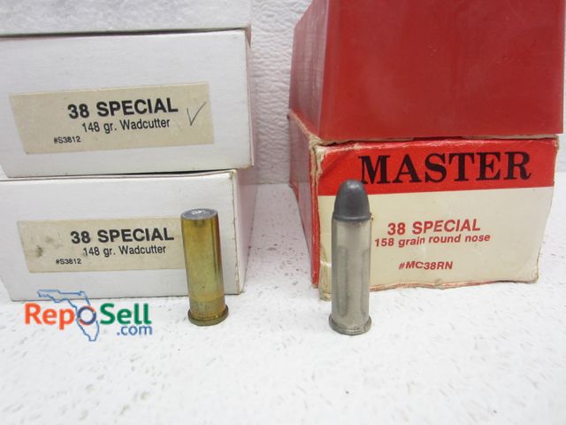 Lot 31-2478 - (150) rds .38 Special: (50) 158gr Round Nose And (100) 148gr Wadcutter