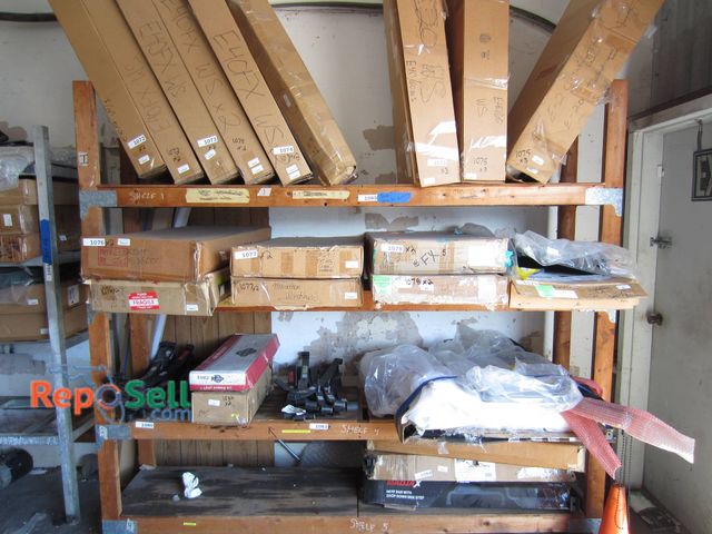 Lot 31-1085 - Wood Storage Shelf Only, No Contents Included, Pick Up Thursday, Approx 102x21x69 Inches