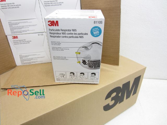 Lot 31-3383 - (320) 3M N95 Masks 8110S Exp 8/2026 - (2) Cases