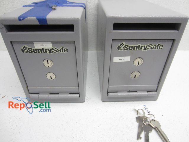 Reposell.com - Lot 31-2378 - (2) Sentry Safe Deposit Safes w/ (2) Keys Ea.