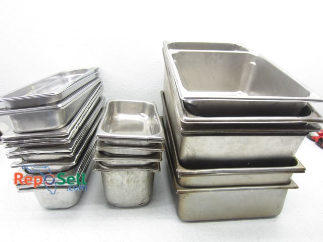 Lot 31-3512 - Restaurant Equipment Lot: Metal Serving Pans - Various Sizes