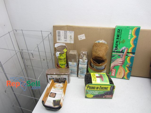 Lot 31-1288 - Gardening Lot: Edging, Greenhouse Kits, Tapener Hand Tying Machine etc