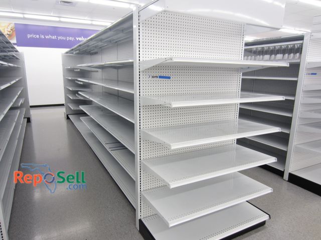 Lot 31-3019 - (1) Retail Shelving, 20' Double Sided, Plus End Caps. 25" Deep Shelves. Buyer Must Disassemble &amp;...