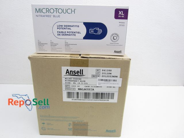 Lot 31-8516 - (1800) Ansell Nitrile Exam Gloves XL #313028100