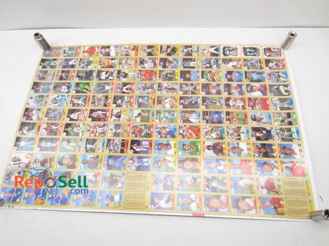 Lot 31-5199 - 1987 Topps Baseball Uncut Sheet: Bonds, McGwire, Canseco, Gwynn