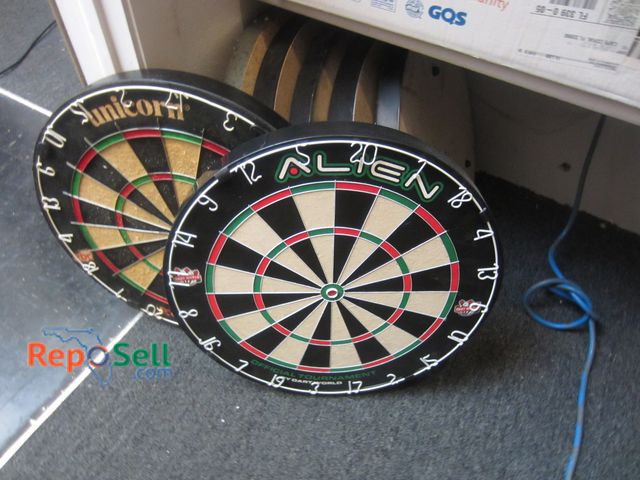 Lot 31-2122 - (7) Dartboards - Unicorn, Alien, etc.