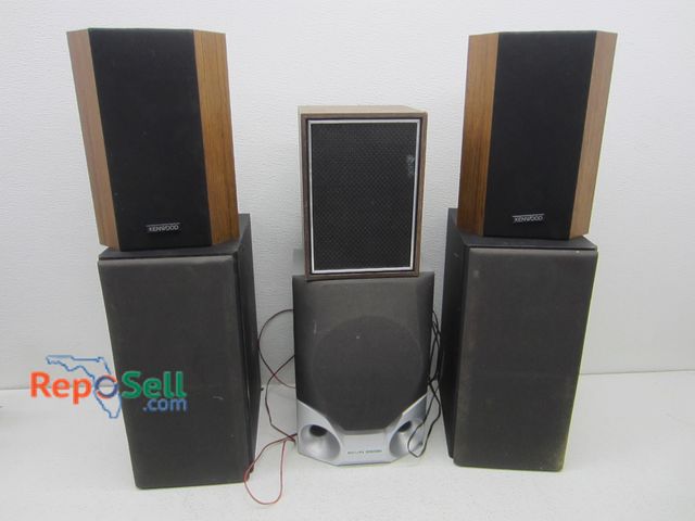 Lot 31-2414 - (6) Assorted Speakers: Kenwood, Philips, etc.