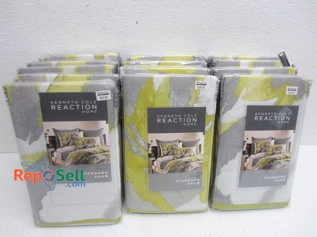 Lot 31-7138 - (13) Kenneth Cole Swirl Standard Pillow Sham - All Appear New