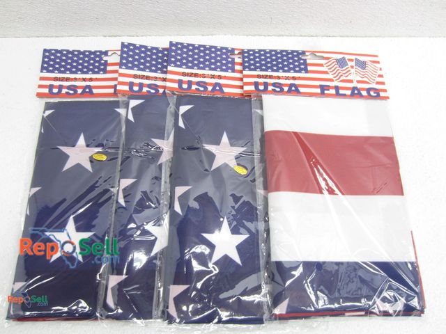 Lot 31-2177 - (4) Old Glory American US Flags, 3'x5'