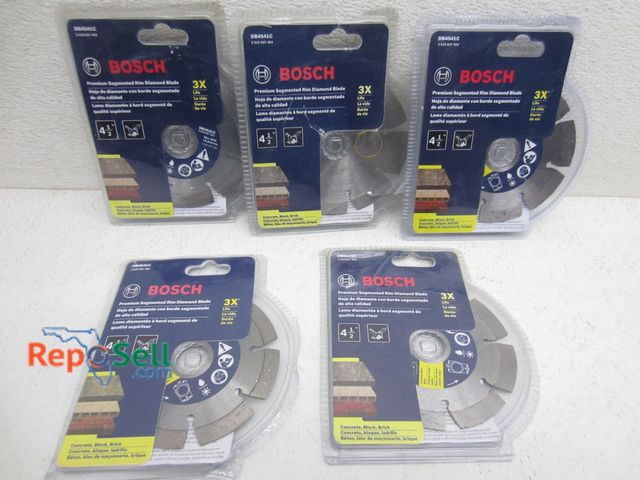 Lot 31-9280 - (5) New Bosch premium segmented rim diamond blades DB4541C