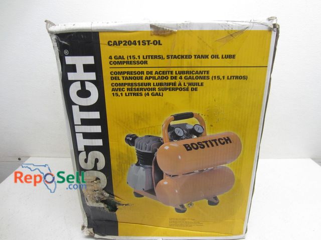 Lot 31-9134 - Bostitch 4 Gallon Stacked Tank Compressor #CAP2041ST-OL - Appears New