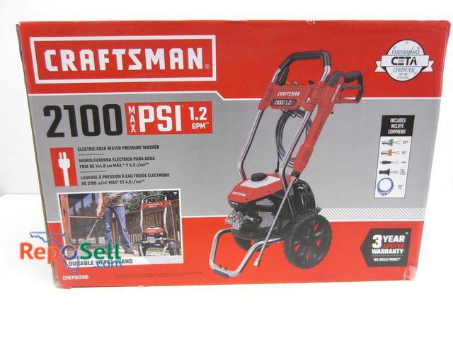 Lot 31-5126 - New Craftsman Electric Pressure Washer 2100psi - #CMEPW2100