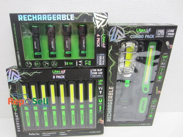 Lot 31-2218 - New Flashlights : (8) 100 Lumens, (4) 350 Lumens, Work Light &amp; Task Light