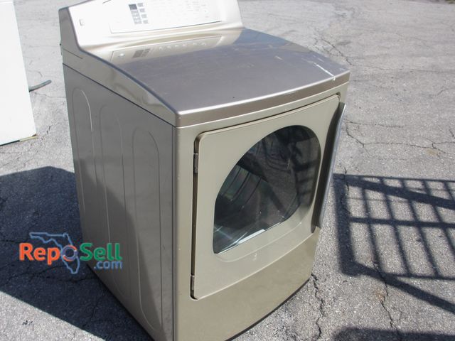 Lot 31-4149 - GE Profile Multi Cycle Stainless Drum Dryer Model DPGT650EMHT- Powers On/Heats - 43"H x 27W x 29D