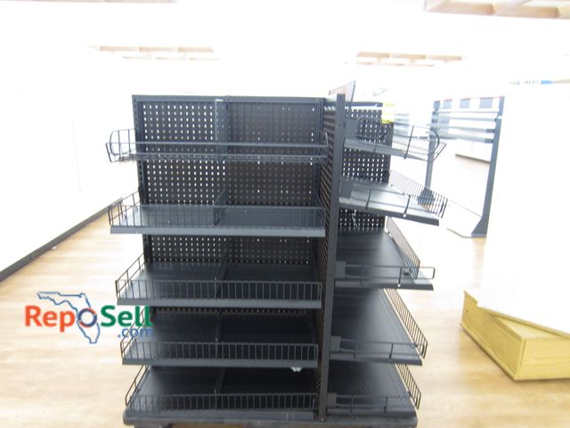 Lot 31-3036 - Retail Shelving. Black. 4 Sides - 2.5' Each.