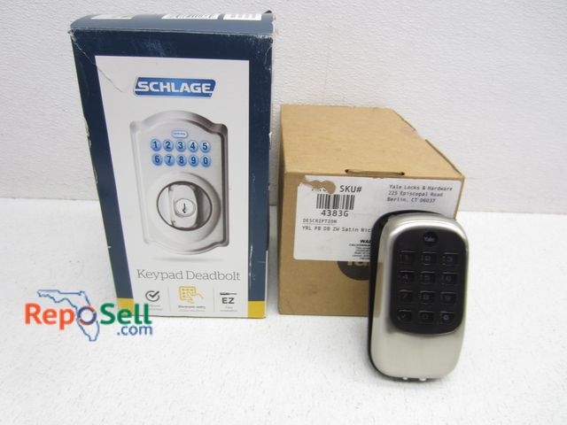 Lot 31-6170 - (2) Front Door Lock Systems: Schlage And Yale, Both Appear New, Please Inspect