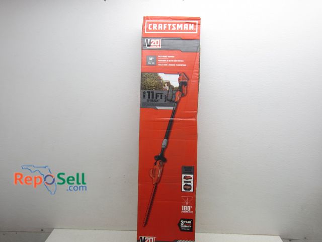 Lot 31-6219 - Craftsman Pole Hedge Trimmer; 18"; 20v Lithium Ion; Model CMCPHT81801; New in Box
